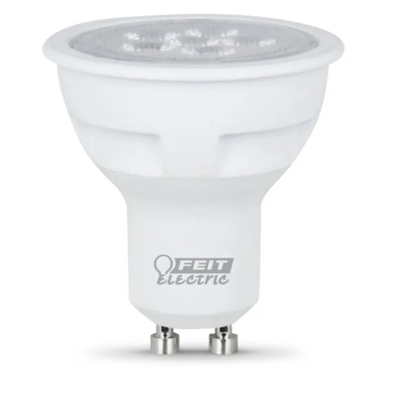 Feit Electric BPMR16/GU10/800/L LED Lamp, Track/Recessed, MR16 Lamp, 75 W Equivalent, GU10 Lamp Base, Dimmable