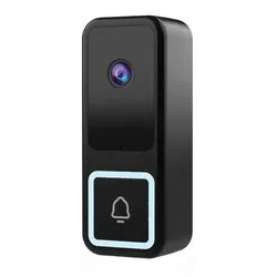 Feit Electric CAM/DOOR/WIFI/G2 Smart Wired Doorbell Camera, Hardwire, 2K QHD Resolution, Night Vision: 32 ft