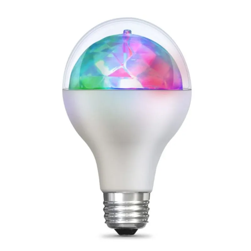 Feit Electric DISCO1/LED LED Disco Bulb, Specialty, A25 Lamp, 40 W Equivalent, E26 Lamp Base, White (Pack of 3)