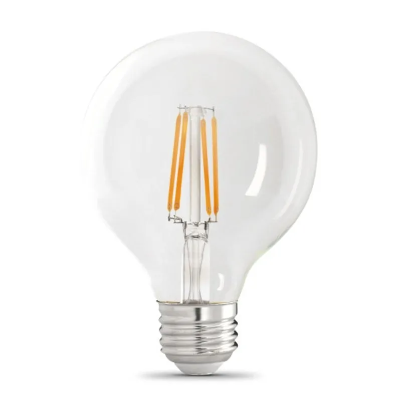 Feit Electric G25100927CA/FIL/3 LED Light Bulb, 120 V, 12 W, G25 Lamp, 100 W Equivalent, E26 Medium Lamp Base, 3/PK