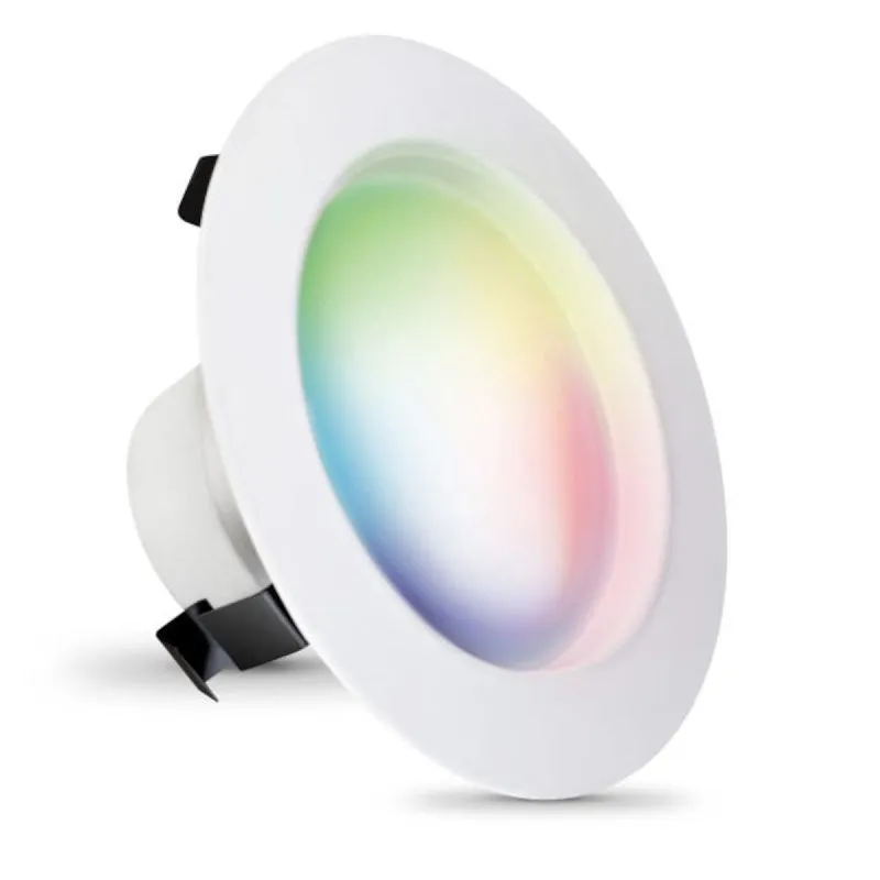 Feit Electric LEDR4/RGBW/AG Downlight, 8 W, 120 V, LED Lamp, Aluminum, White
