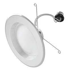 Feit Electric LEDR56B6WYCA Recessed Downlight, 10.2 W, 120 V, LED Lamp, White