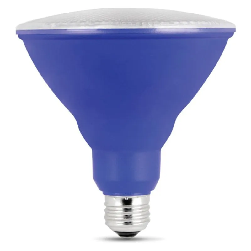 Feit Electric PAR38/B/10KLED/BX LED Bulb, Flood/Spotlight, PAR38 Lamp, E26 Lamp Base, Blue Light (Pack of 4)