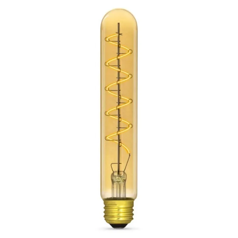 Feit Electric T10L/S/820/LED LED Bulb, Decorative, T10L Lamp, 40 W Equivalent, E26 Lamp Base, Dimmable, Clear (Pack of 4)