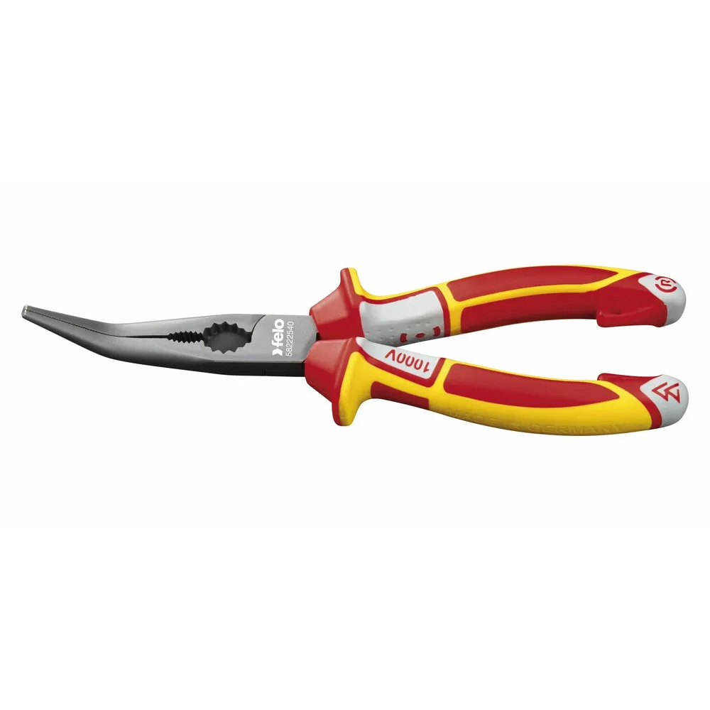Felo Chain Nose Pliers VDE 3C bent 45° 205 mm – 8″