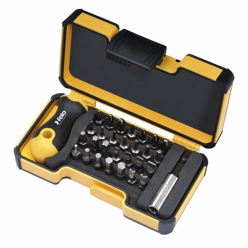 Felo XS-Strongbox Bits 30 30-pcs. SL/PH/PZ/HEX/TORX®/ SPANNER/BH”