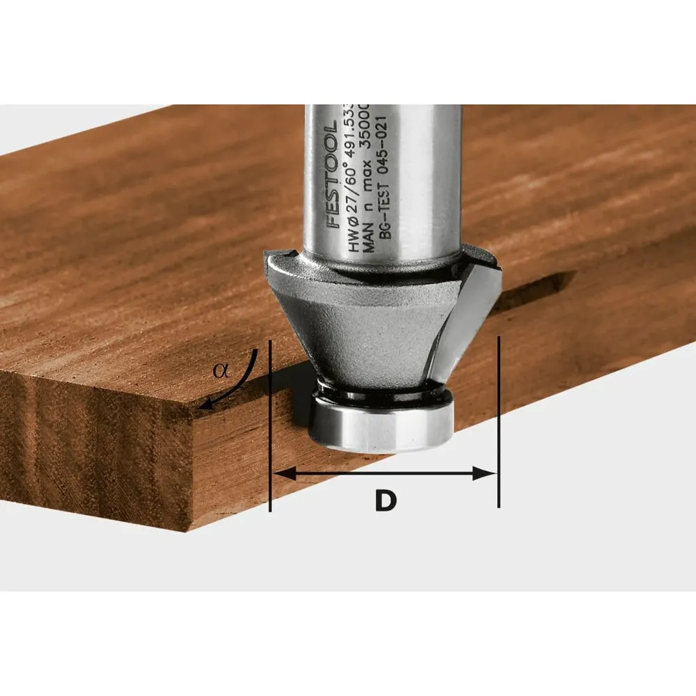 Festool 490090 Chamfer cutter HW 45°-OFK 500