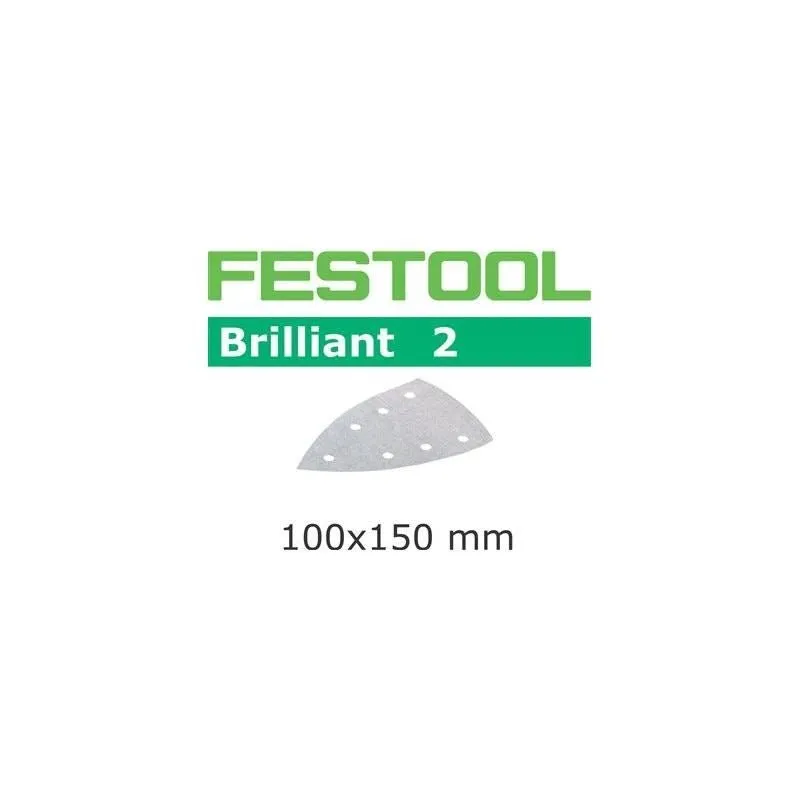 Festool | 492800 Abrasives, 100mm x 150mm Brilliant2 P220 Grit, 100 Pack