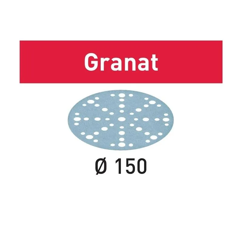 Festool – 575165 – Abrasive sheet Granat STF D150/48 P150 GR/100