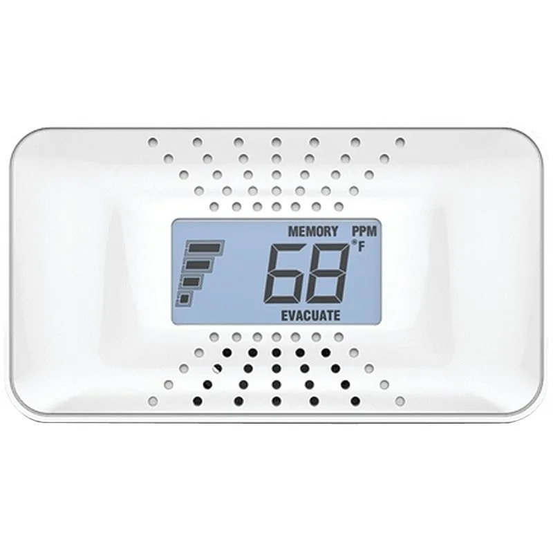 First Alert 1039753 Carbon Monoxide Alarm with Temperature Digital Display, Digital Display, 85 dB, Alarm: Audible Beep