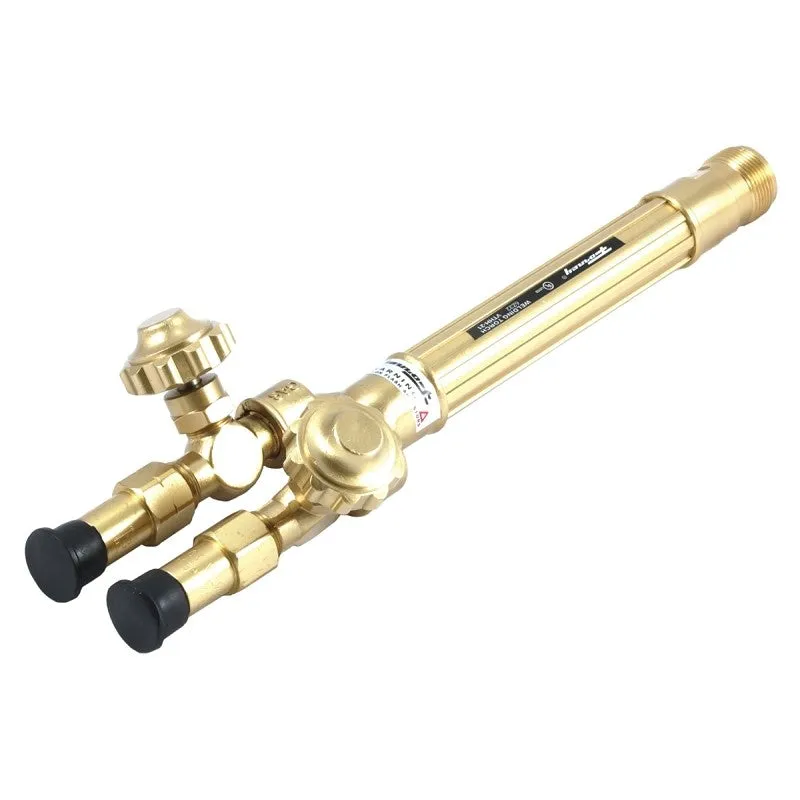 Forney 87102 Torch Handle, Compatible, Heavy Duty, Oxy-Acetylene, Tough Extruded Brass, For: Forney 01711 Torch Kit