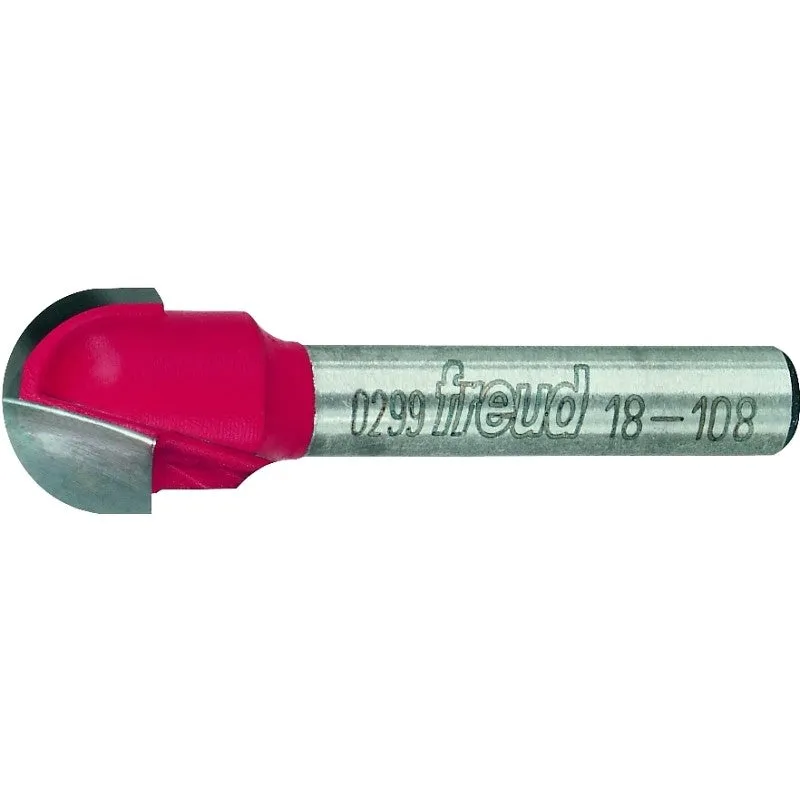 Freud 18-108 Router Bit, 1/2 in Dia Cutter, 1-13/16 in OAL, 1/4 in Dia Shank, 2-Cutter, Carbide