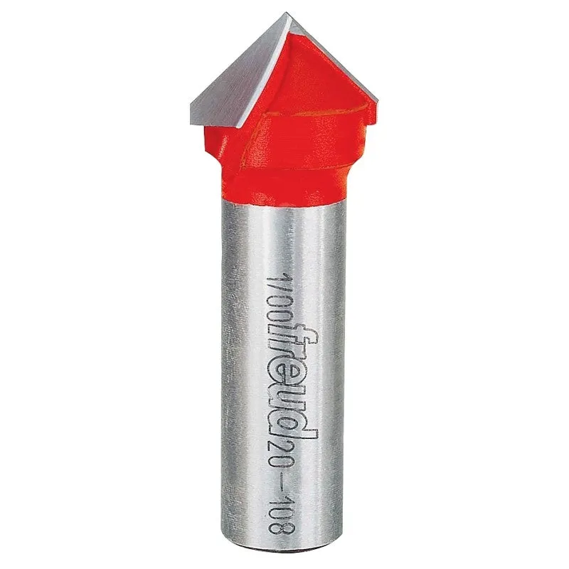 Freud 20-108 Router Bit, 3/4 in Dia Cutter, 2-1/4 in OAL, 1/2 in Dia Shank, 2-Cutter, Carbide