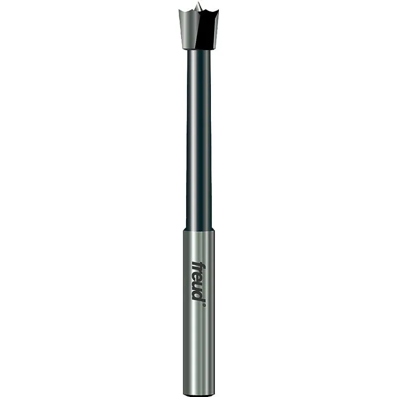 Freud Precision Shear PB-001 Forstner Bit, 1/4 in Dia, 3-1/2 in OAL, 1/4 in Dia Shank