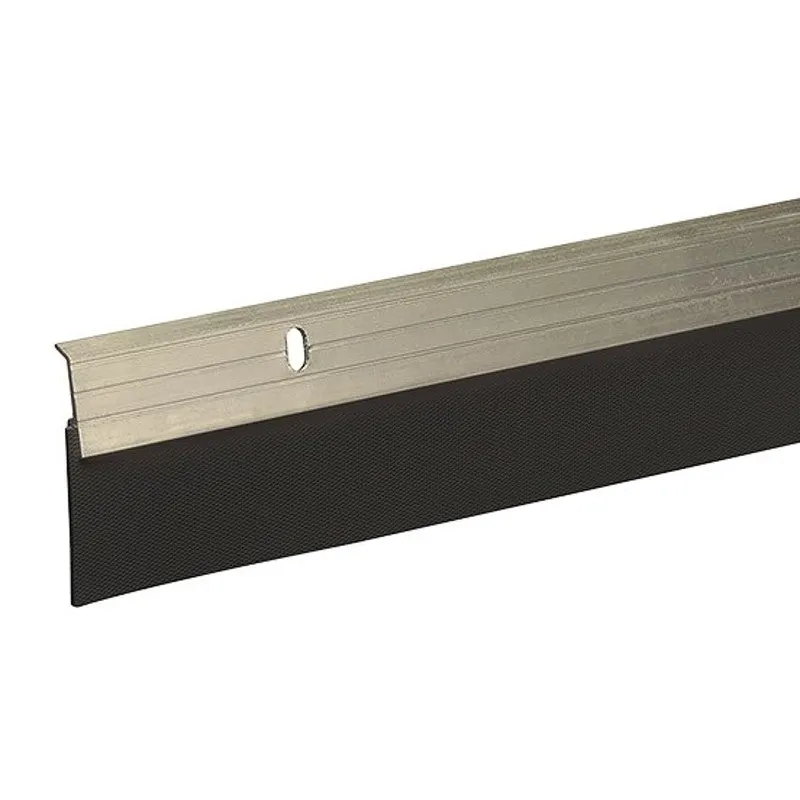 Frost King A79SN Door Sweep, Satin Nickel Flange, 36 in L, 2 in W, Aluminum Flange, Rubber Insert