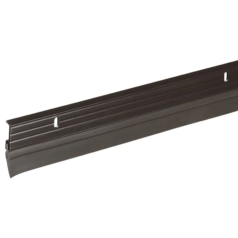 Frost King B59/36H Door Sweep, 36 in L, 1-5/8 in W, Vinyl Insert, Aluminum Flange