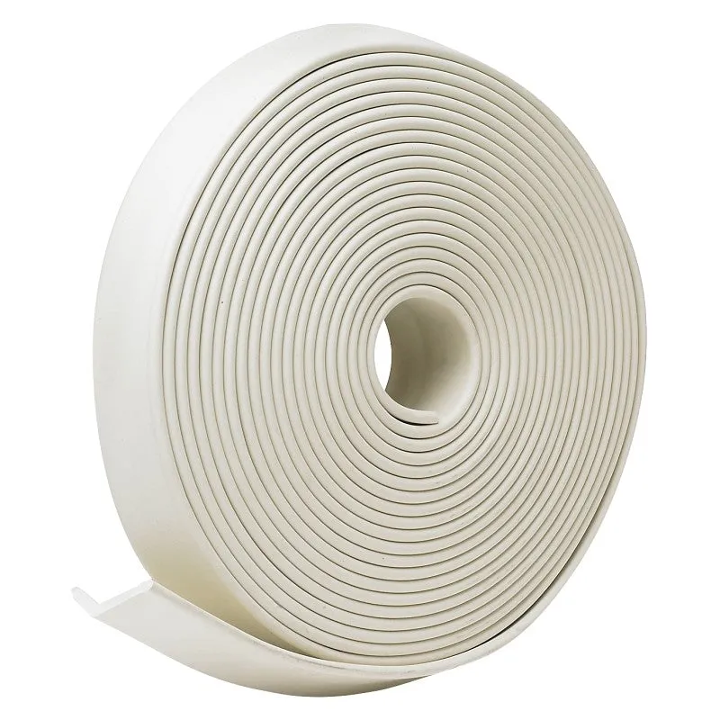 Frost King SG30WH Garage Door Seal Kit, 1-3/4 in W, 3/16 in Thick, 30 ft L, Vinyl, White