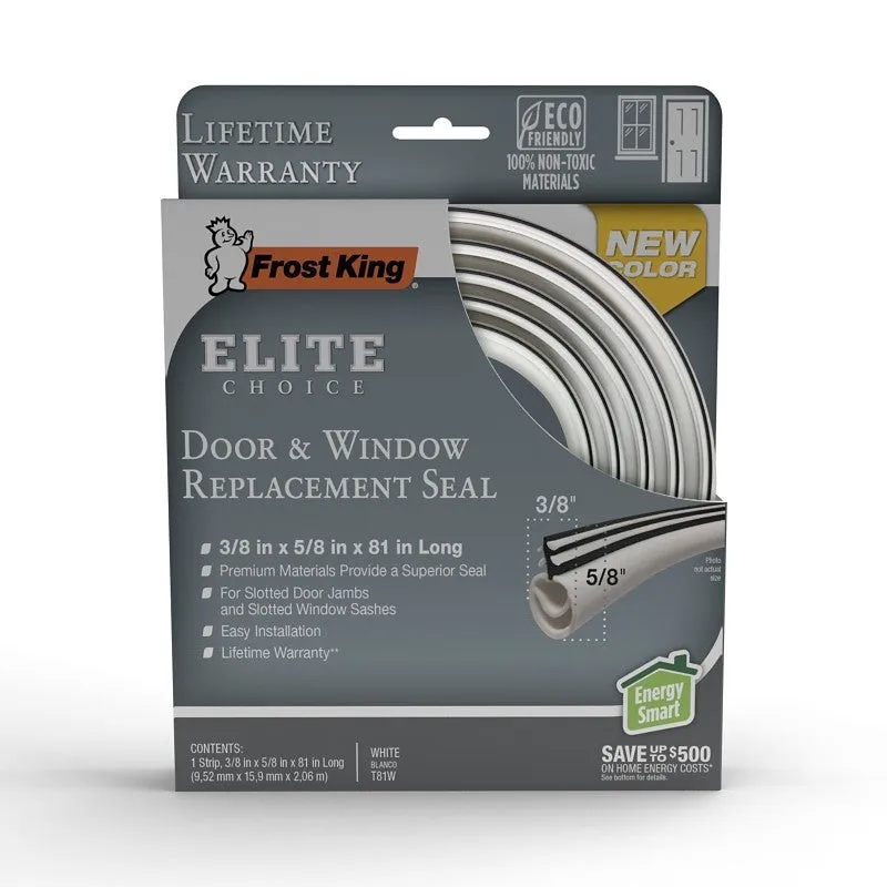 frost king t81 bw door weatherseal replacement 12 in w 81 in l pvc black
