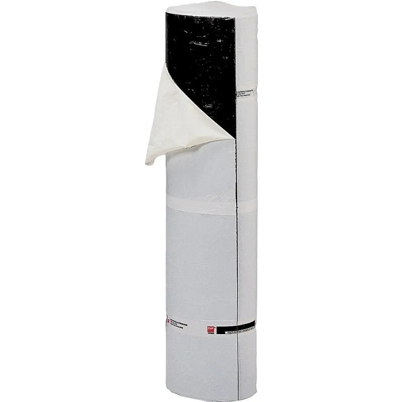 GAF 0915000MV Roofing Leak Barrier, 66.7 ft L, 36 in W, Fiberglass, Black