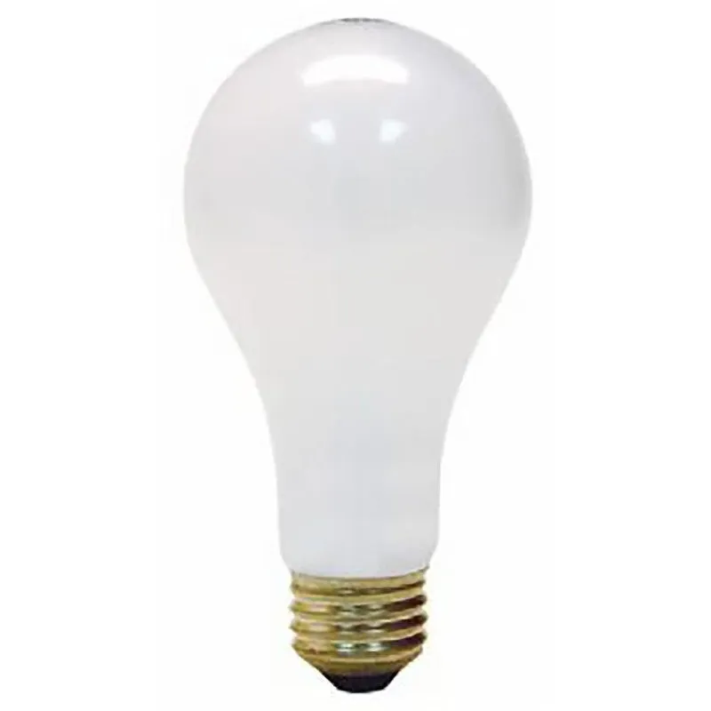 GE 11585 Light Bulb, 200 W, A21 Lamp, E26 Medium Lamp Base, 345 Lumens, 2800 K Color Temp, Soft White Light (Pack of 12)