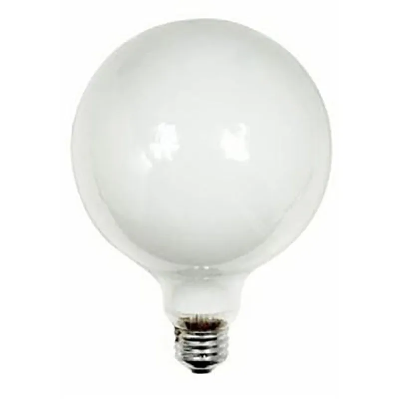 GE 14187 Light Bulb, 60 W, G40 Lamp, E26 Medium Lamp Base, 720 Lumens, 2600 K Color Temp, Soft White Light (Pack of 6)