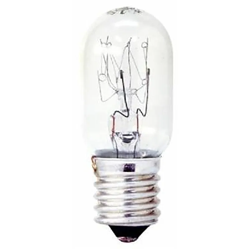 GE 35153 Appliance Light Bulb, 15 W, T7 Lamp, E17 Intermediate Lamp Base, 100 Lumens, 3000 hr Average Life (Pack of 12)