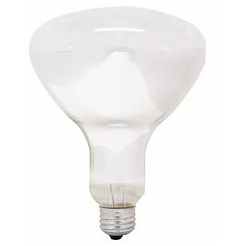 GE 37770 Heat Lamp, 250 W, BR40 Lamp, Medium E26, E24 Lamp Base, 2200 Lumens, Red Light, 5000 hr Average Life (Pack of 6)