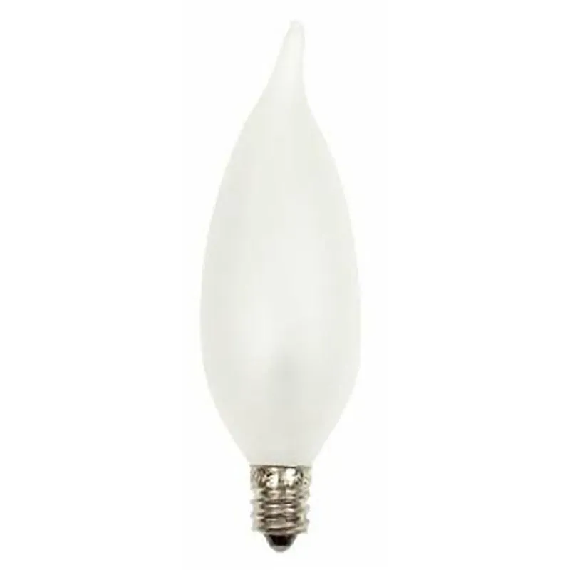 GE 66104 Chandelier Light Bulb, 25 W, CA10 Lamp, E12 Candelabra Lamp Base, 220 Lumens, 2600 K Color Temp (Pack of 4)