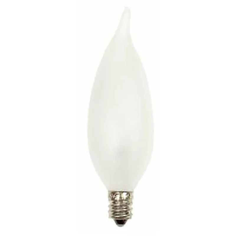 GE 66105 Chandelier Light Bulb, 25 W, CA10 Lamp, E12 Candelabra Lamp Base, 215 Lumens, 2500 K Color Temp (Pack of 4)