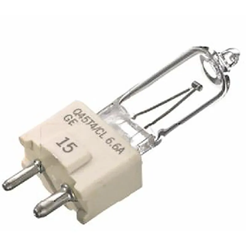 GE 97667 Halogen Bulb, 100 W, G8 Bi-Pin Lamp Base, T4 Lamp, Bright White Light, 1300 Lumens, 2900 K Color Temp (Pack of 5)