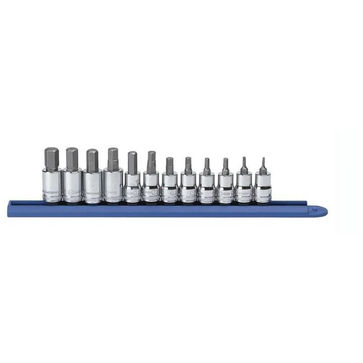 GEARWRENCH 80580 12 Piece 3/8″ Drive Hex Bit Metric Socket Set