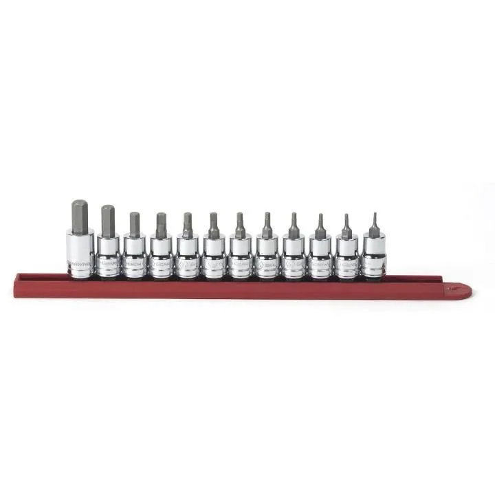 GEARWRENCH 80581 12 Piece 3/8″ Drive Hex Bit SAE Socket Set