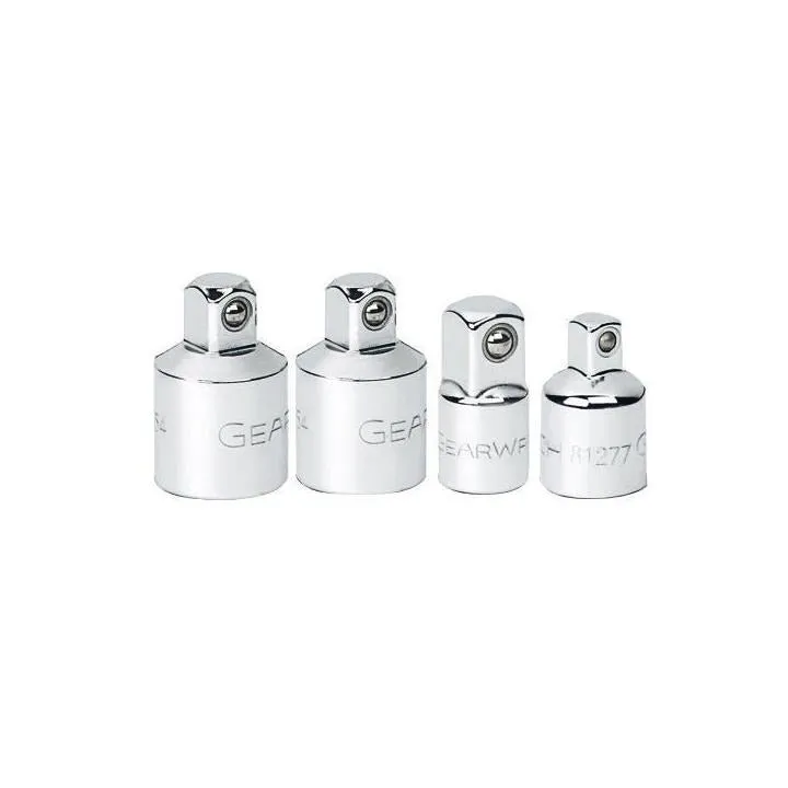 GEARWRENCH 81217 4 Piece 1/4″, 3/8″ & 1/2″ Drive Adapter Set