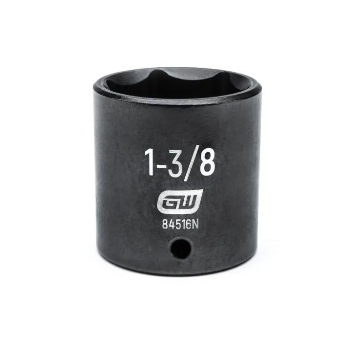 GEARWRENCH 84516N 1/2″ Drive 6 Point Standard Impact SAE Socket 1-3/8″