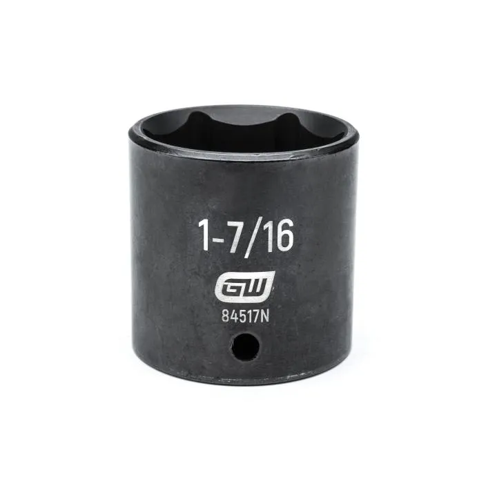 GEARWRENCH 84517N 1/2″ Drive 6 Point Standard Impact SAE Socket 1-7/16″
