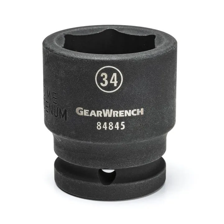 GEARWRENCH 84851 3/4″ Drive 6 Point Standard Impact Metric Socket 40mm