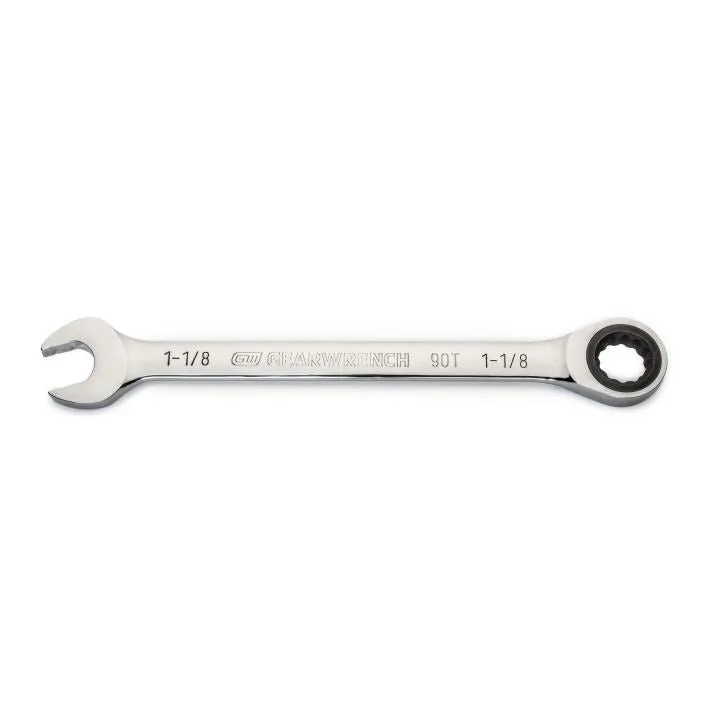 GEARWRENCH 86955 1-1/8″ 90-Tooth 12 Point Ratcheting Combination Wrench