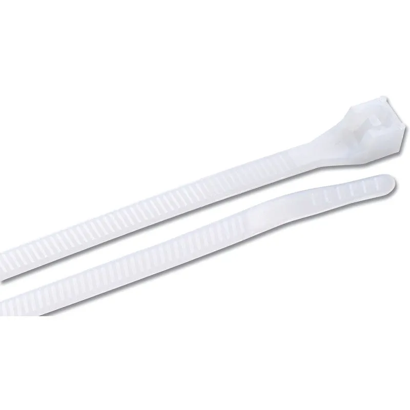 Gardner Bender 46-311 Cable Tie, 0.27 in Max Bundle Dia, Double-Lock Locking, 6/6 Nylon, Natural, 11 in L, 300/BAG
