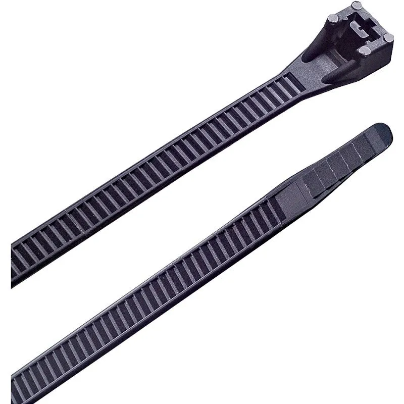 Gardner Bender 46-448UVB Cable Tie, 6/6 Nylon, Black, 48 in L, 50/PK