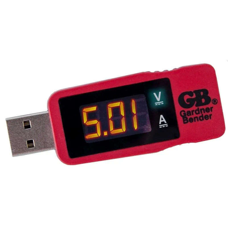 gardner bender gusb 3450 usb multimeter led display functions current voltage red
