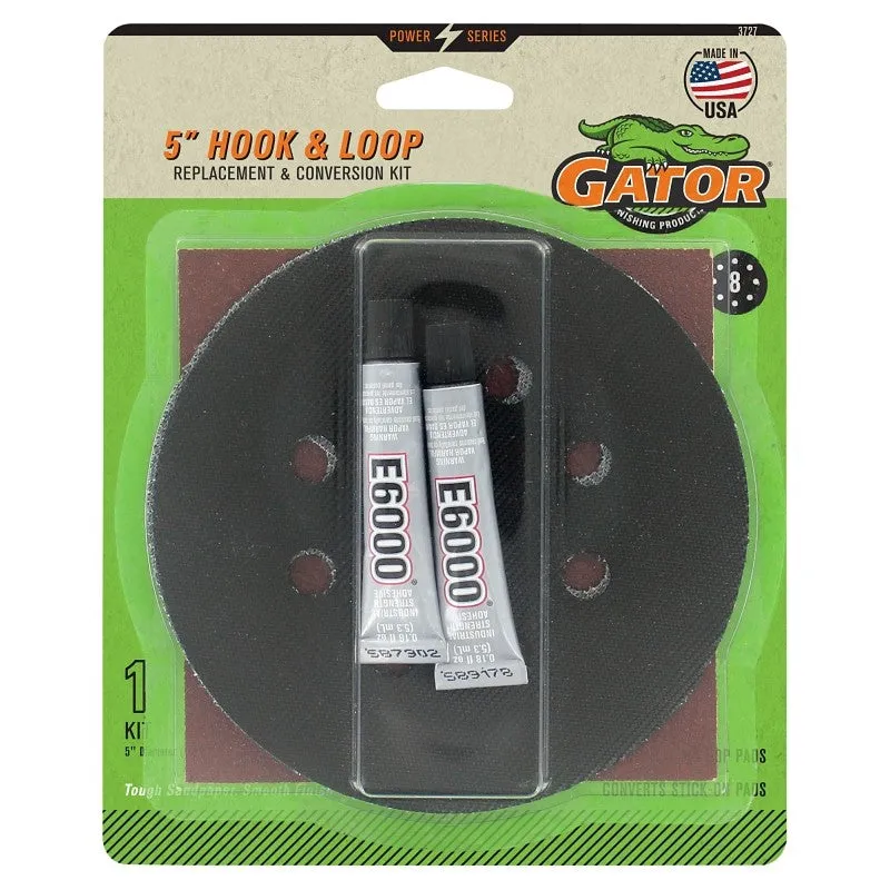 Gator 3727 Sanding Disc Conversion Kit, 5 in Dia (Pack of 10)