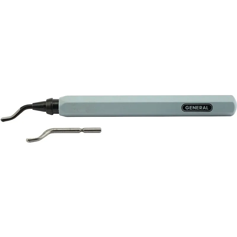 General 482 Deburring Tool, Swivel Head Blade, Aluminum Handle, 5-1/8 in L