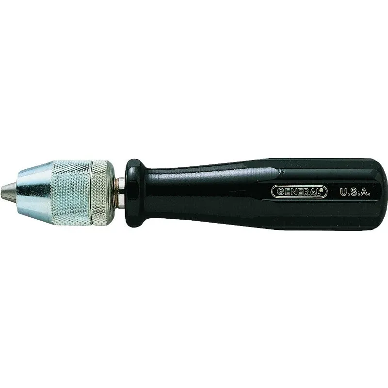 General 93 Adjustable Pin Vise, 0.04 to 0.25 in, Steel
