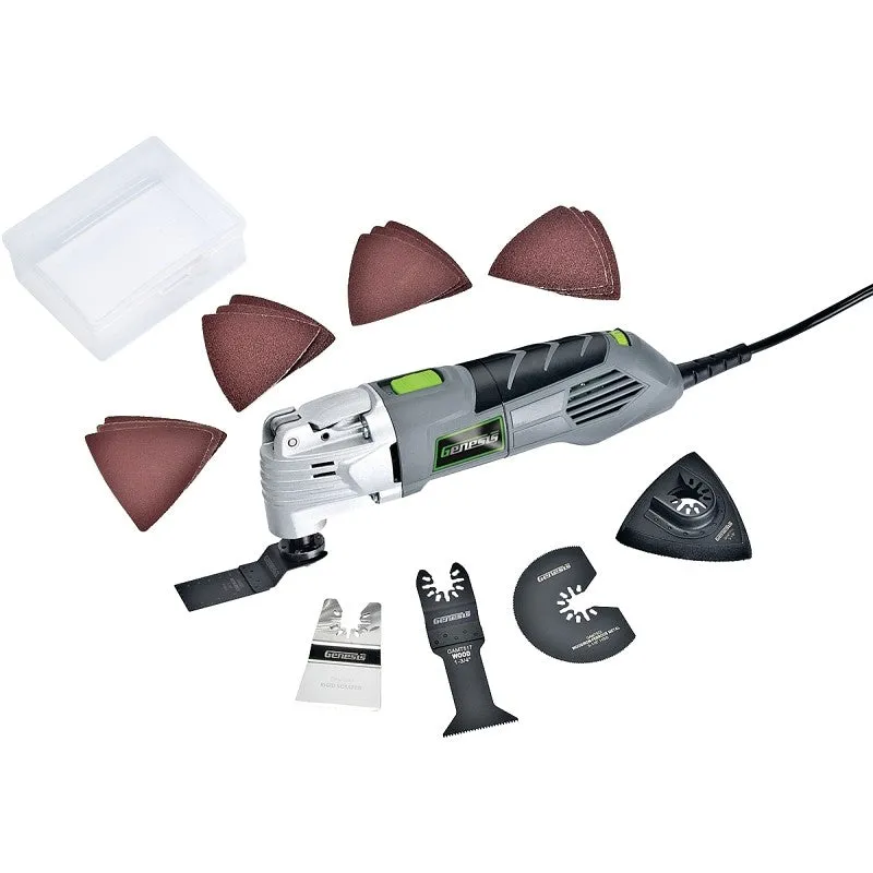 Genesis GMT35T Oscillating Tool, 3.5 A, 10,000 to 20,000 opm, 3.7 deg Oscillating