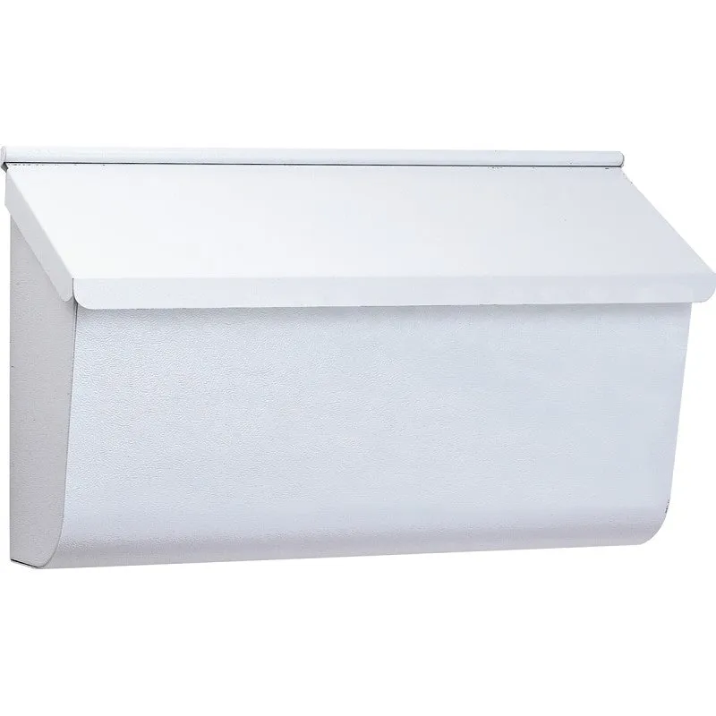 Gibraltar Mailboxes Woodlands L4009WW0 Mailbox, 450 cu-in Capacity, Galvanized Steel, Textured Powder-Coated, White
