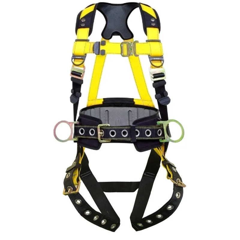 Guardian Fall Protection 37194 Full Body Harness, XL/2XL, 130 to 420 lb, Polyester Webbing