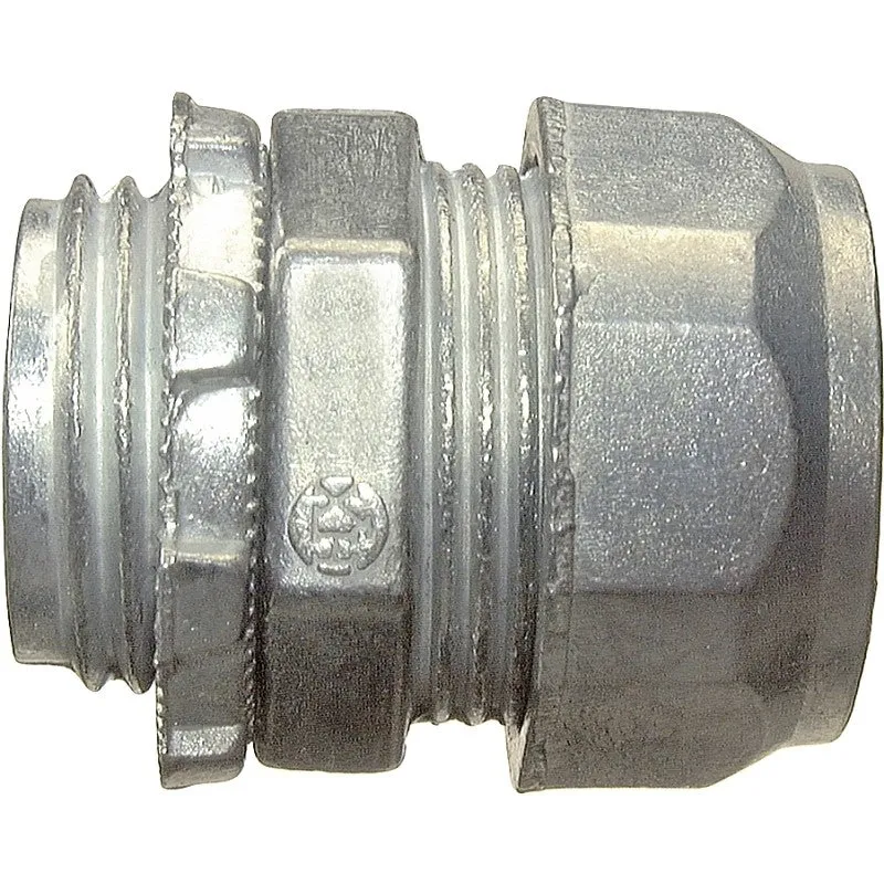 Halex 02101B Connector, 1/2 in Compression, Zinc, 50/PK