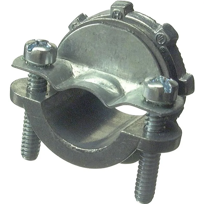 Halex 05107B Clamp Connector, 3/4 in, 1-5/8 in L, Zinc, 50/PK