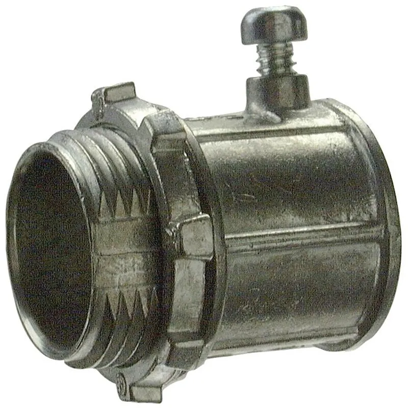 Halex 12301B Set Screw Connector, 3/4 in, Zinc, 25/PK