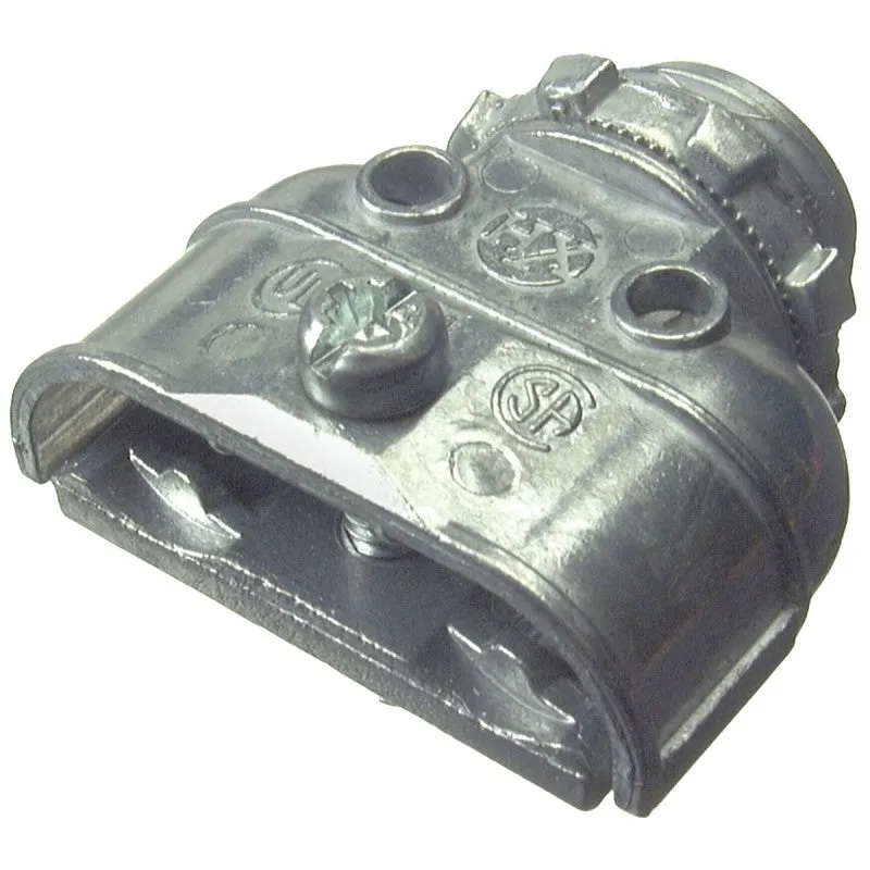 Halex 15803B Duplex Connector Pack, 3/8 in, Zinc